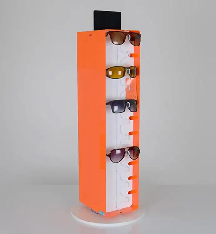 Porte-lunettes de vitrine rotatif, Stand pour suspension facile