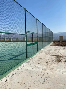 6 feet 10 feet 12 feet 50x50 60x60 màu xanh lá cây PVC sân vận động dây lưới hàng rào sân bóng đá hàng rào sân tennis hàng rào nhà sản xuất - Product Image 5