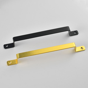 Modern Bar Furniture Handle Iron Cabinet <b>Door</b> Handle <b>Black</b> And Gold Die Casting Modern Minimalist Style - Product Image 1