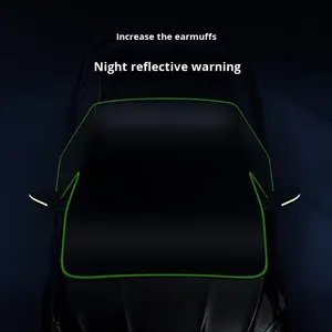 Grande <span class=keywords><strong>housse</strong></span> de pare-brise de <span class=keywords><strong>voiture</strong></span> en tissu Oxford épais avec <span class=keywords><strong>protection</strong></span> anti-givre et anti-neige, <span class=keywords><strong>protection</strong></span> de rétroviseur latéral - Product Image 3