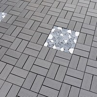 Dalles de terrasse en WPC durables et écologiques, dalles de revêtement extérieur en composite bois-plastique résistantes aux intempéries