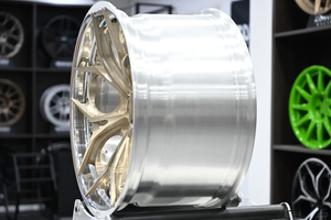 Jantes en alliage forgé FSC-56 personnalisées en deux parties, finition or brossé, 18 19 20 21 22x10 pouces, pour <span class=keywords><strong>BMW</strong></span> Mercedes Audi GMC - Product Image 5