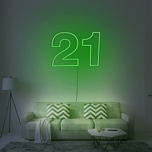 Letrero de Neón Decorativo Iluminado con Tubo de Vidrio de Alta Resistencia Impreso con UV Personalizado, IP65 Impermeable para Bodas, Hoteles, Empresas y Edificios - Product Image 2