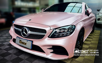 Film de protection de voiture en vinyle rose cerise électro-optique, film de protection de voiture