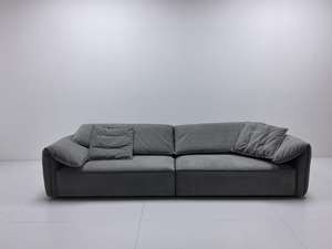 Moderno minimalista Cordero terciopelo Chesterfield sofá blanco perezoso silla Casual lujo sala de estar muebles tres asientos para apartamento - Product Image 6