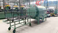 Four de carbonisation à haute température pour la pyrolyse des coques de noix de coco, machine de fabrication de charbon de bois, ligne complète
