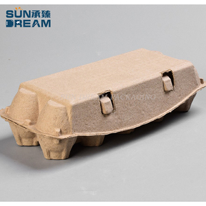 10 Cái Khay Đựng Trứng Đất Có Thể Phân Hủy Trực Tiếp Từ Nhà Máy Sản Xuất Theo Yêu Cầu Khay Đựng Trứng Giấy Màu Tự Nhiên Bảo Vệ Môi Trường - Product Image 3