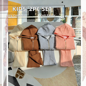 Set Primaverile per Bambini in Stile Coreano, Felpa Tinta Unita con Maniche Lunghe e <span class=keywords><strong>Pantaloni</strong></span> Lunghi - Product Image 2