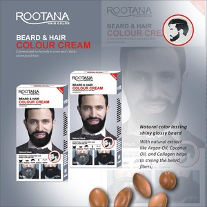 Long-Lasting Men's Fashion Semi-Permanent <strong>Beard</strong> Dye Cream Black <strong>Henna</strong> Tint for <strong>Beard</strong> Care - Product Image 3