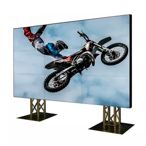 Ultra Narrow Bezel Screen 3x3 4k Videowall Advertising Player Display Lcd Splice 2x2 Controller 55" Video Wall Price