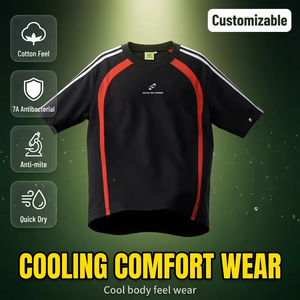Camiseta Deportiva Personalizada, Transpirable, de Secado Rápido, Antibacteriana 7A, para Gimnasio y Entrenamiento, con Absorción de Humedad, Sensación de Algodón - Product Image 1