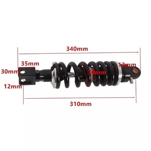 Amortiguador de Motocicleta de 12 mm, 305 mm, 325 mm, 345 mm, 360 mm para NX250, NX 650, CB <span class=keywords><strong>600</strong></span>, Yamaha <span class=keywords><strong>FZ</strong></span> 750, Suzuki GSX 1100 <span class=keywords><strong>R</strong></span>, GSF <span class=keywords><strong>600</strong></span> - Product Image 4