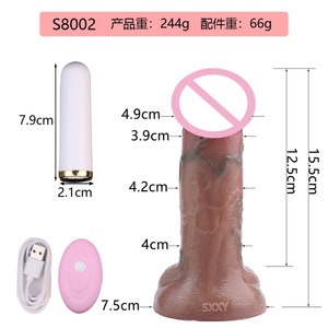 SXXY Factory Direct Women Vibrators Clitoral Stimulation Vibrator Realistic <b>Dildo</b> Masturbator Anal Plug Sex Toys for Women - Product Image 2