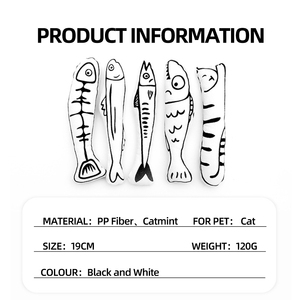 Jouet pour chat en forme de poisson à la catnip, personnalisable avec logo, vente en gros - Product Image 4