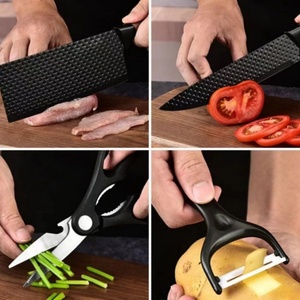 Couteau de Chef en Acier Inoxydable à Prix de Gros, Manche en Bois, Ensembles de Couteaux de Cuisine en Acier Inoxydable pour la Cuisson - Product Image 5