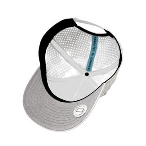 Casquette de golf OEM personnalisée en maille perforée avec logo, 6 panneaux, visière légèrement incurvée, snapback, patch en caoutchouc imperméable - Product Image 5