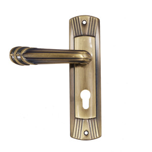 Poignée de <span class=keywords><strong>porte</strong></span> de luxe moderne pour <span class=keywords><strong>entrée</strong></span> principale, résistante à la rouille, avec plaque de serrure à levier, idéale pour appartement et bureau – Vente chaude directe usine - Product Image 2