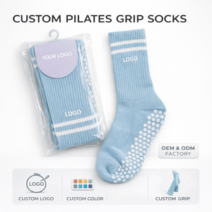 Calzini Antiscivolo Personalizzati con Strisce per Sport Indoor, Fitness, Palestra, Pilates e Yoga - Product Image 1