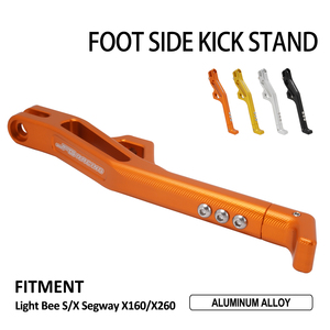Cavalletto <span class=keywords><strong>Anteriore</strong></span> Laterale Regolabile in Alluminio CNC per Moto Elettrica Surron Segway X160, Ricambio Personalizzabile con Stampa Fai-da-te - Product Image 3