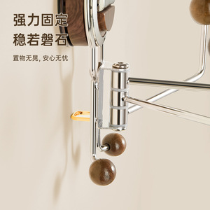 <b>Suction</b> Cup <b>Hook</b> 3 <b>Hooks</b> Stainless Steel Rotation Bathroom Wall Mount No Drilling Required Multifunctional Kitchen Bath <b>Hook</b> - Product Image 3