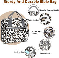 Étui de Bible personnalisé en gros avec fermeture éclair, Housse de protection pour livre de voyage, Sac de transport pour Bible au design haut de gamme