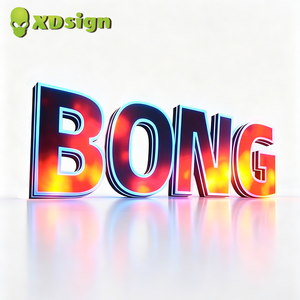 Insegna al Neon Moderna Personalizzata con Logo, Insegna per Negozi, <span class=keywords><strong>Lettere</strong></span> LED Multicolore, Certificata CE, Insegna 3D Illuminata in Acrilico - Product Image 3