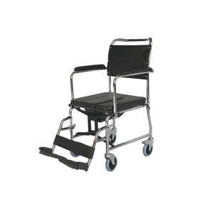 Silla de Ruedas KY689U con Marco de Acero y Inodoro Banpan, Silla de Ruedas Plegable con Inodoro para Paquete <span class=keywords><strong>Mini</strong></span> - Product Image 1