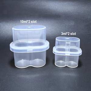 New Arrival <b>Plastic</b> Box 10ml 2 Vials Holder 3ml 2 Slot Peptide Packaging case Packing Waterproof Vial <b>Boxes</b> - Product Image 2