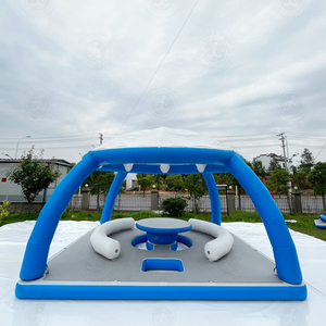 Île flottante gonflable pour 6 à 10 personnes <span class=keywords><strong>avec</strong></span> auvent, plateforme <span class=keywords><strong>de</strong></span> fête aquatique <span class=keywords><strong>de</strong></span> luxe pour yacht et bateau - Product Image 4