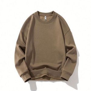 Simple Sweatshirts Men's Clothing Oversized Hoodie Fleece Lined Black Unisex Custom 620Gsm Heavyweight Hoodies - Product Image 6