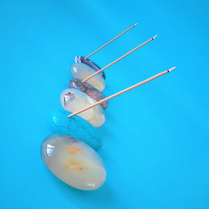 DIY YZ <span class=keywords><strong>gemas</strong></span> de alta calidad al por mayor personalizado barato mármol curación piedras incienso palo quemador <span class=keywords><strong>chakra</strong></span> Jade titular - Product Image 3