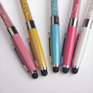High Quality Custom Logo Advertising 1.0Mm Writing Width Crystal Touch Stylus <b>Pen</b> Promotional Gift Metal Material for Office - Product Image 3