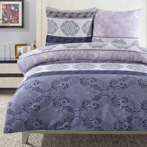 Ensemble de housse de couette Buymax 3 pièces <span class=keywords><strong>200x200</strong></span> cm 100% coton renforcé Motif floral Certifié Oeko-TEX Fermeture à glissière Taies d'oreiller - Product Image 5