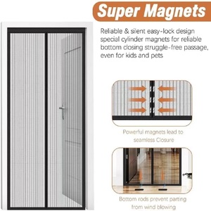Zanzariera Magnetica a Mani Libere per Porte - Tenda Anti-Insetti Traspirante in Poliestere per Cucina, Soggiorno e Animali Domestici - Product Image 2