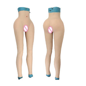 Gerçekçi sahte kedi kalça yastıklı uzun pantolon silikon yapay vajina pantolon Crossdresser göt kalça kalça artırıcı - Product Image 1