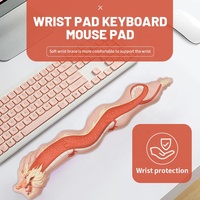Repose-poignets en silicone en forme de dragon pour clavier PC, tapis de souris personnalisé, accessoires de jeu, confort ergonomique, résistant à l'eau, anti-rayures