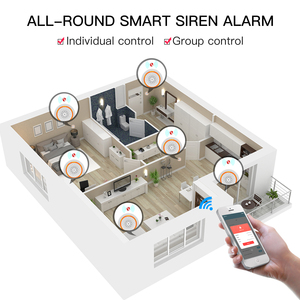 Sirène d'<span class=keywords><strong>alarme</strong></span> intelligente Tuya ZigBee, son fort de 90 dB avec 18 sonneries pour la sécurité domestique - Product Image 4
