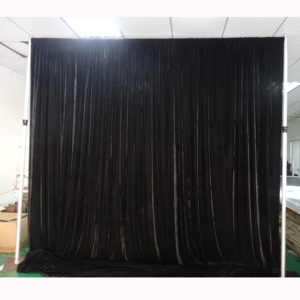 Portable black drapes backdrop stand pipe and drape for wedding drape kit - Product Image 4