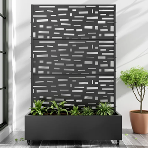 <span class=keywords><strong>Jardinière</strong></span> en métal avec treillis, bac à jardin surélevé en métal noir avec treillis en treillis pour <span class=keywords><strong>plantes</strong></span> <span class=keywords><strong>grimpantes</strong></span> - Product Image 4