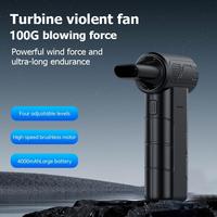 Souffleur d'air sans fil haute vitesse 100 000 tr/min, ventilateur rechargeable portable pour le nettoyage des PC et le detailing automobile