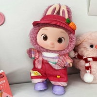 Vêtements de poupée en peluche faits à la main pour poupée de 17 cm, taille et couleur personnalisables