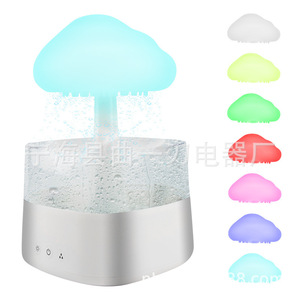 Raindrop Aromatherapy Diffuser With Colorful Night Light And Spill Resistant Design For Home Bedroom Use - Product Image 2