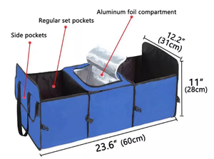 Organiseur de coffre de voiture portable à 5 compartiments avec sac isotherme pour SUV - Product Image 2