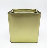 Boîte en fer blanc rectangulaire ou carrée personnalisée avec impression, de qualité alimentaire, pour l'emballage de thé, café et autres aliments – Vente en gros