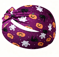 Bandeau Cheveux Style Citrouille Nouvelle Promotion Thème Halloween Imprimé Torsadé Accessoire Cheveux pour Fête et Cosplay