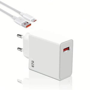 67W Super Fast Charger for MI Charger <b>USB</b> C PD Cell Phone Charging - Product Image 2