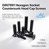 DIN7991Hexagon Socket Countersunk Head Cap Screw High Strength Bolts Fasteners