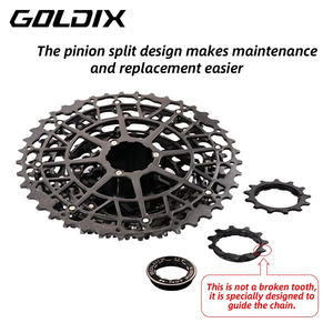 Piñón de Bicicleta GOLDIX MTB Ultraligero, Material de Acero al Carbono, 9-13 Velocidades, 39 <span class=keywords><strong>40</strong></span> 42 46 48 50 52T, Piezas de Bicicleta - Product Image 6