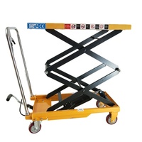 Plataforma elevadora PTS500 500kg 300kg Capacidad de carga Mesas elevadoras de tijera Elevación 2M Venta caliente para almacén