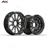 Jantes forgées AX 15 17 20 pouces pour camion de drag racing, jantes de drag racing personnalisées avec beadlock 15x10 6x139.7 6x135 pour Ford F150 GMC Sierra 1500